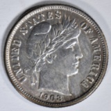 1908-S BARBER DIME  CH UNC