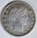 1898 BARBER QUARTER  AU  OLD CLEANING