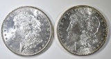 1885-O & 1887 MORGAN DOLLARS CH BU