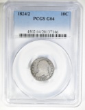 1824/2 BUST DIME  PCGS G-04