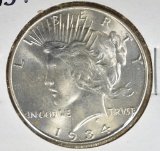 1934 PEACE DOLLAR  CH BU