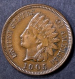 1905 INDIAN CENT, CH BU