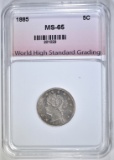 1885 LIBERTY NICKEL WHSG GEM BU