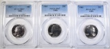 1965, 1966, & 1967 SMS QUARTERS, PCGS SP67