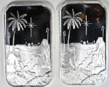 2-2020 CHRISTMAS 1oz .999 SILVER BARS