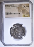 AD 286-310 MAXIMIAN BI NUMMUS NGC CH AU