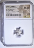 4TH CENTURY BC AR HEMIDRACHM NGC CH XF