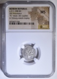 211-208 BC AR VICTORIATUS NGC MS