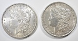 1886 & 1889 BU MORGAN DOLLARS