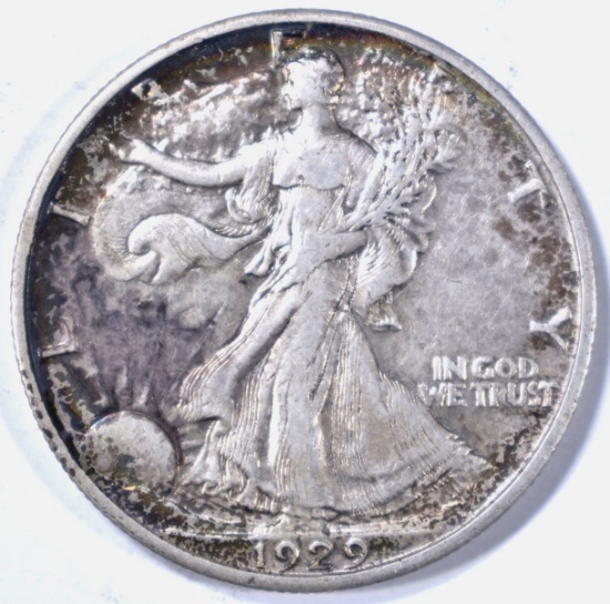 1929-S WALKING LIBERTY HALF AU