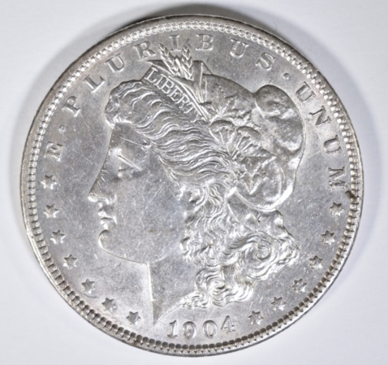 1904 MORGAN DOLLAR AU/BU