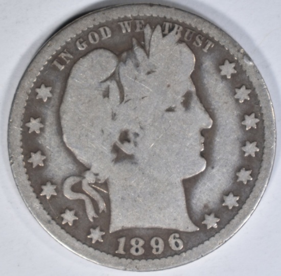 1896-O BARBER QUARTER GOOD