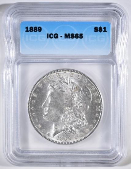 1889 MORGAN DOLLAR ICG MS-65