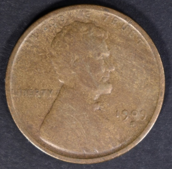 1909-S LINCOLN CENT VG