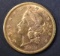 1869-S $20 GOLD LIBERTY  NICE ORIG UNC