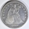 1849 SEATED LIBERTY DOLLAR AU/BU