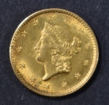 1851 $1 GOLD LIBERTY  GEM ORIG UNC
