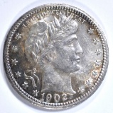 1902 BARBER QUARTER CH BU OLD CLEANING