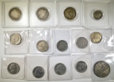 MIXED COLLECTOR LOT: 14 COINS