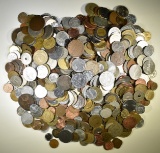 6-POUNDS MIXED FOREIGN COINS