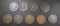 LOT OF 9 LARGE CENTS: