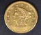 1877-S GOLD $2.5  CH BU