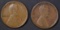 1916-S & 17-D LINCOLN CENTS XF