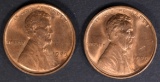 2-1909 LINCOLN CENTS CH/GEM BU RED