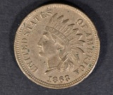 1863 INDIAN HEAD CENT  AU/UNC