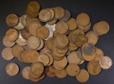 100 WHEAT CENTS 1909-1919 INCLUDING VDB'S