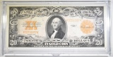 1922 $20 GOLD CERTIFICATE VERY NICE XF+