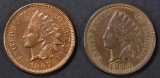 1893 & 1907 INDIAN CENTS AU/BU