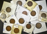 MIXED LOT OF INDIAN CENTS 14 COINS