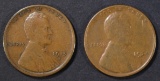 1924-D & 15-S LINCOLN CENTS VG