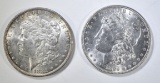1881-O & 84 MORGAN DOLLARS  BU