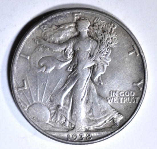 1938-D WALKING LIBERTY HALF XF