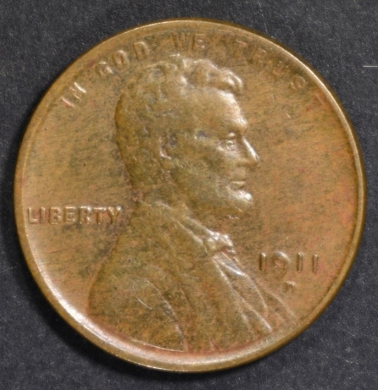 1911-D LINCOLN CENT XF