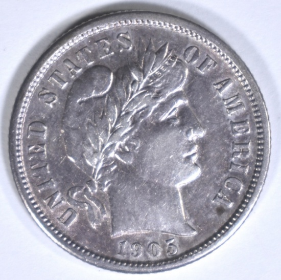 1905-S BARBER DIME AU