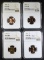1961, 62, 63 & 64 LINCOLN CENTS NGC PF-67 RD