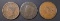 1822 G, 36 VG, 42 VF RIM BUMP LARGE CENTS