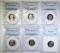 LOT OF 6 JEFFERSON NICKELS: