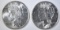 1923-S & 26-S PEACE DOLLARS  BU