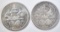 2 1893 COLUMBIAN HALVES  BU