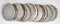 ROLL MIXED DATE BARBER HALF DOLLARS