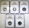 5 2004-S SILVER STATE QUARTERS  NGC PF-69 UC