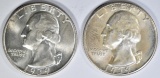 1939-P,D WASHINGTON QUARTERS  CH BU