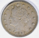 1889 LIBERTY NICKEL XF