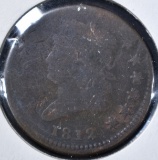 1812 LARGE CENT  VG