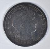 1896-S BARBER QUARTER GOOD