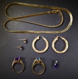 14K GOLD JEWELRY LOT 15.2 DWT: